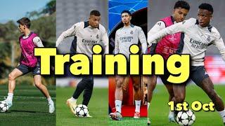 Real Madrid Training 1st Oct: Arda Güler, Mbappe, Vini Jr, Bellingham | Ready For Lille Clash