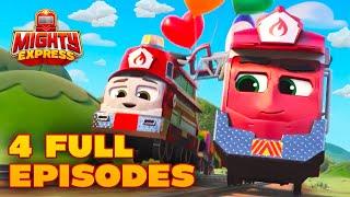 4 FULL EPISODES!  Mighty Express SEASON 3!  - Mighty Express Official