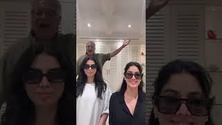 Khushi Kapoor, Janhvi Kapoor and Boney Kapoor Grooving in a Fun Reel