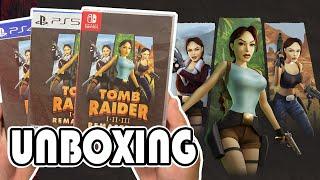 Tomb Raider I-III Remastered Starring Lara Croft (PS4/PS5/Switch) Unboxing