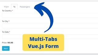 Vue.js Form with Tabs: Navigation and Validation