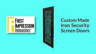 Iron Security Door Product Animation by First Impression Ironworks in Arizona