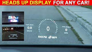 Hudway Drive CAR HEADS UP DISPLAY (HUD Install & Review)