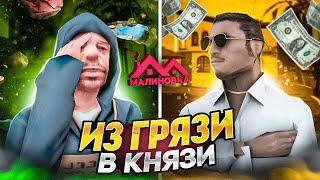 ПУТЬ БОМЖА НА МАЛИНОВКА РП! | БЫСТРЫЙ СТАРТ ДЛЯ НОВИЧКА! Малиновка GTA CRMP | 1 Серия