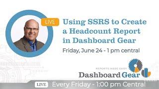 Using SSRS to Create a Headcount Report in Dashboard Gear