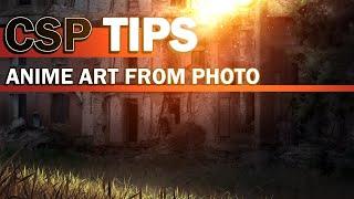 How to create anime art from photo | Clip Studio Paint TIPS