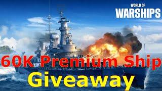 World of Warships- 60K Premium Ship Giveaway! + What The Hell Happened To This Ship?