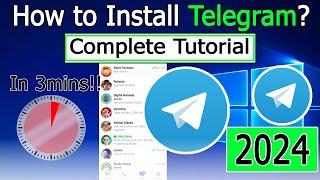 How To Install Telegram Desktop On Windows 10/11  [ 2024 Update ] for PC and Laptop