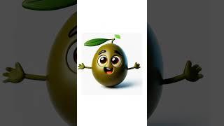 BeeHappy  Sensory Olive Dancing! #cartoon #dancingfruits #animation #happy #funny