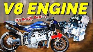 The Fastest 2000cc V8 Engine Motorcycle by F1 Engineer