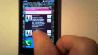 Samsung Wave Mega Review pt. 3  - Widgets