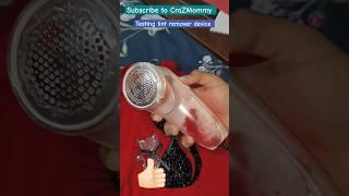 testing lint remover device/CraZMommy#trending #viral #subscribe #shorts #short #winter #test#result