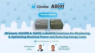 MClimate & AllIoT Webinar:16ASPM & 16ADS: LoRaWAN Solutions