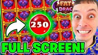 FULL SCREEN! INSANE WIN on Fat Drac Slot | BIG Wins from mrBigSpin