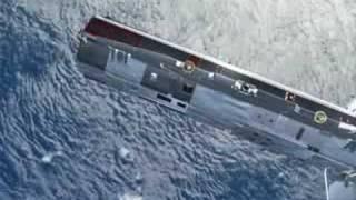 GOCE satellite over the ocean