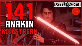 Battlefront-2 141 Max Level Anakin Skywalker Killstreak/Gameplay