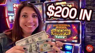  Gambling $200 at the Casino - Eureka Reel Blast Slot Machine  at Seven Feathers Casino