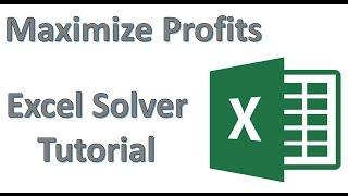 Maximize Profit by Optimizing Production Using Excel Solver