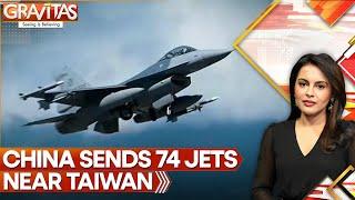 China-Taiwan Tensions: Taiwan Detects 74 Chinese Military Aircraft Around Island | GRAVITAS