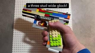 (3 Studs Wide) Lego Glock With Working Slide! #shorts