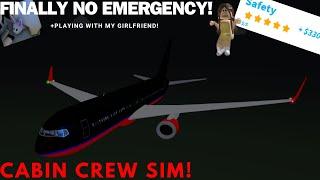 |FINALLY NO EMERGENCY|5 STAR SAFETY FOR ONCE+PLAYING WITH MY GIRLFRIEND| Cabin Crew Simulator