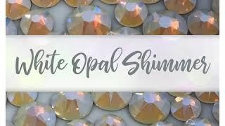 Rhinestones Unlimited Swarovski White Opal Shimmer