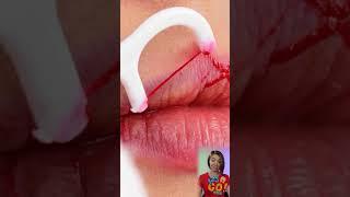 COOL LIPSTICK HACK THAT WILL MAKE YOUR LOOK AWESOME  by 123 GO! Reacts #shorts