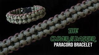 HOW TO MAKE THE CLOVER AND DAGGER PARACORD BRACELET, EASY PARACORD TUTORIAL, DIY.