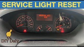 Citroen Relay / Peugeot Boxer Change Engine Oil & Flashing oil light Reset