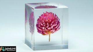 Levitating Clover Flower in Epoxy Resin / Resin Art