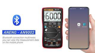 ANENG AN9002 Bluetooth Digital Multimeter 6000 Counts Professional MultimetroTrue RMS AC/DC Current