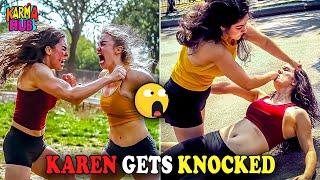 Karen ACTUALLY Messes With The WRONG GUY.. (INSTANT KARMA) | Aggressive Karens Got INSTANT KARMA #12