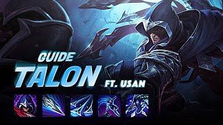 GUIDE TALON - BUILD, RUNES & COMBOS  (Ft Usan - Master)