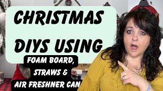 What would you make with Straws, Air Freshner Can, Q-Tips and Foam Board