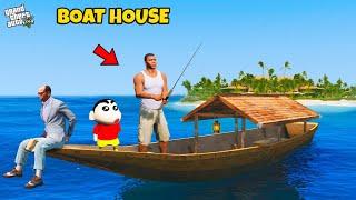 Shinchan & Franklin Build Boat House in Gta 5