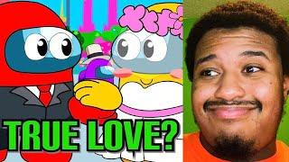 EVERYDAY AMONG US CREWMATE LIFE - Red & Yellow get Married? by @HornstrompGames REACTION!