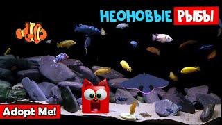 Вся морская коллекция СТАЛА НЕОНОВОЙ в Адопт ми роблокс | Adopt Me roblox | Все петы стали неонами