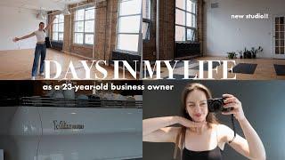 VLOG: *business days* opening a pilates studio! raising a puppy, getting lip filler & jazz cafe