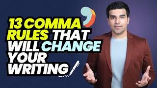 13 Comma Rules That Will Change Your English Writing Skills! Writing Tips #comma #englishgrammar