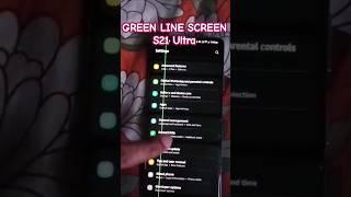 Samsung S21 ultra Green Line Screen Problem | Got Free Screen Replacement from #samsung