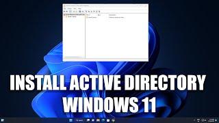 How to install Active Directory Users and Computers on Windows 11