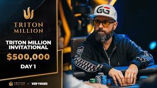 $500K NLH Triton Million - Event #2 Day 1 | Triton Poker Series X WSOP Paradise 2024