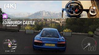 Forza Horizon 4 Audi R8 V10 Plus- | Logitech G29+TH8A Shifter Gameplay. | 4K |