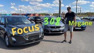 Автоподбор Беларусь | Сравниваем Focus 4, Megane 4, 308 T9 (Форд фокус 4, пежо 308 Т9, Рено Меган 4)