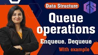 Lec-47: Enqueue(), Dequeue() & other Operations on Queue  | Data Structure