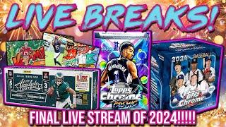 LAST STREAM OF 2024!! | Absolute FB + Cosmic NBA + Gilded + Sapphire + WWE & More (RGL 3620-3630)