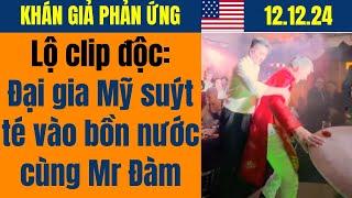 LIVE: Lộ clip Gerard suýt té vào bồn phun nước cùng Đàm Vĩnh Hưng