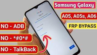 Without PC - Samsung A05, A05s, A06 FRP Bypass 2024 Android 13/14 Update️TalkBack Not Working