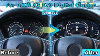 The Best 2025 Custom DIGITAL Cluster | For BMW X5 E70 X6 E71  | Carplay Instrument Cluster | ISUDAR