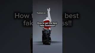 HOW TO GET FAKE HEADLESS #roblox #shorts #headless